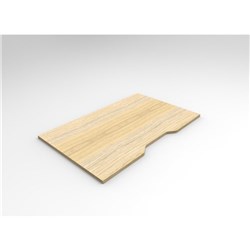 Scalloped Table Top 1200Wx750Dx25T Natural Oak